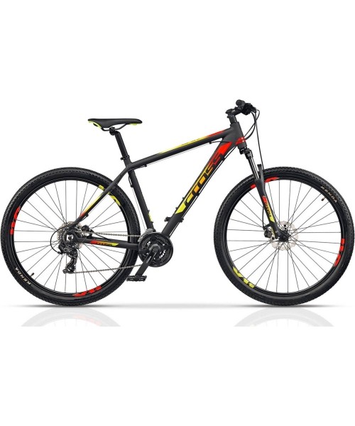 City Bikes : CROSS GRX 7 V 29" 21G dydis 18" (46cm) (juoda/raudona/geltona)