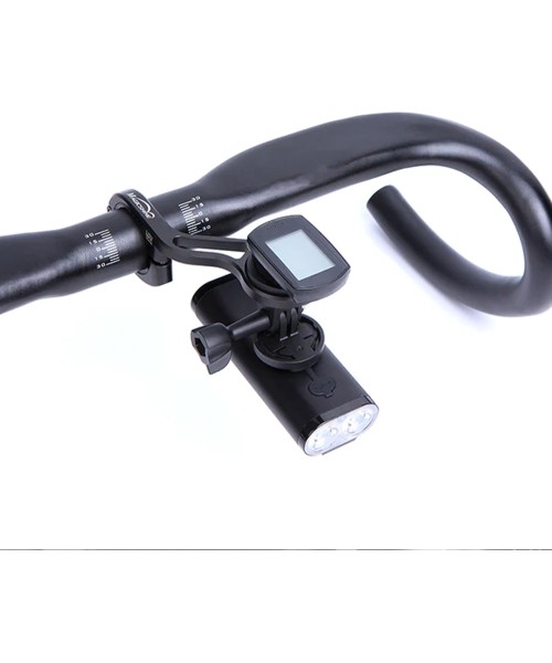 Dvipusis laikiklis žibintui/kompiuteriui/telefonui MagicShine ant vairo