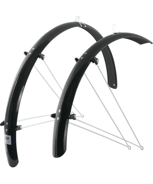 Aksesuarai bei priedai dviračiams : Ratlankių rinkinys, 28" FORCE 58 Aluflex, 58 mm (juodas)