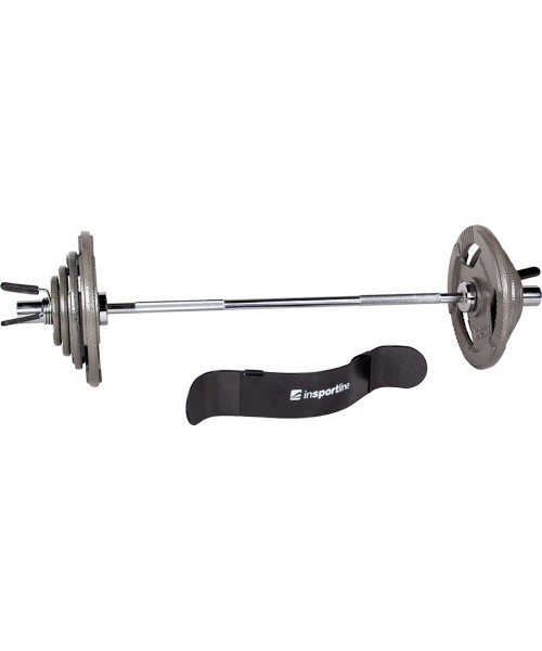 Dumbbell Sets inSPORTline: Olympic Plate-Loaded Barbell Set inSPORTline Hamerton 120 cm/50 mm 45 kg