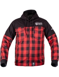 Softshell striukė W-TEC Black Heart Rozzer - Juoda/raudona