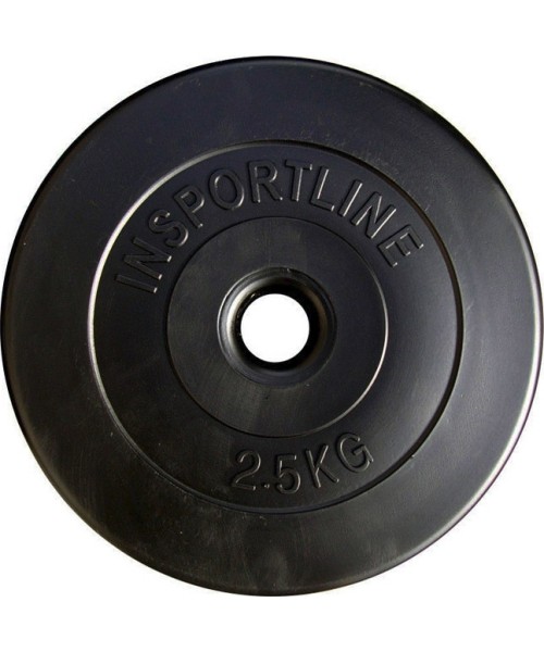 30 mm - Svoriai su cementiniu užpildu inSPORTline: Svoris grifui su cementiniu užpildu 30mm inSPORTline 2.5kg