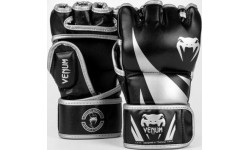 MMA Gloves Venum: "Venum Challenger 2.0" MMA pirštinės - juodos/ sidabrinės