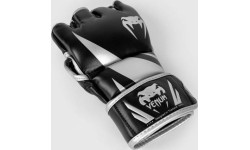 MMA Gloves Venum: "Venum Challenger 2.0" MMA pirštinės - juodos/ sidabrinės