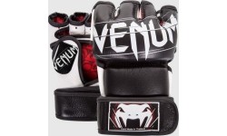 MMA Gloves Venum: Venum Undisputed 2.0 MMA Gloves - Nappa Leather - Black