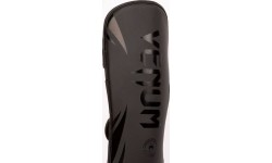 Leg Protection Venum: Venum Challenger Kids Shin Guards - Black/Black