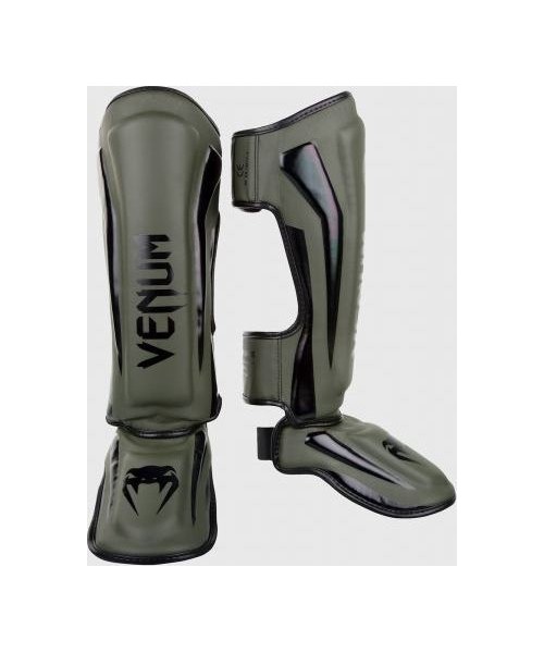 Kojų ir blauzdų apsaugos Venum: Apsaugos kojoms Venum Elite Standup - Khaki/Black