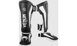 Leg Protection Venum: Venum Elite Standup Shinguards - Black/White
