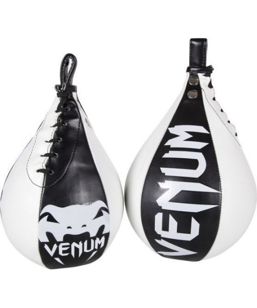 Speed Bags Venum: Greičio kriaušė Venum - Skintex oda - Black/Ice