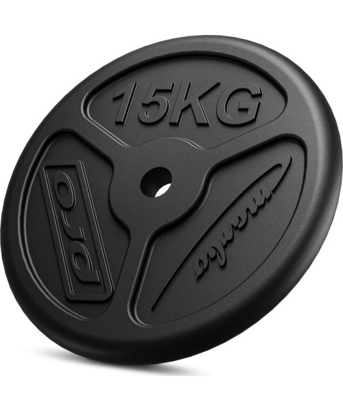 Cast Iron Weights Set Marbo, 60kg / 2x15kg + 2x10kg + 2x5kg