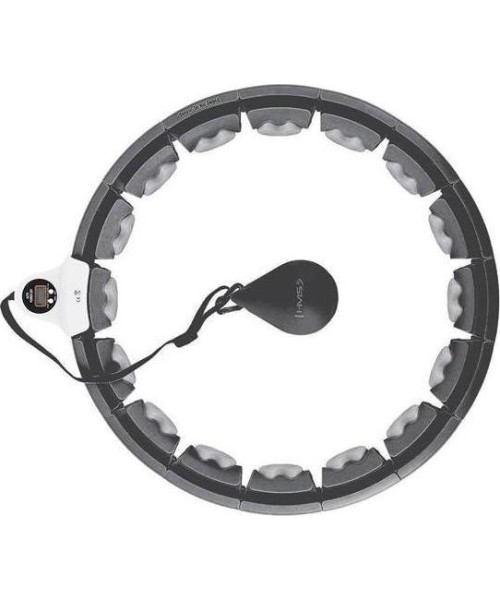 Weight Hoops HMS: HHW06 HULA HOOP BLACK WITH WEIGHT + COUNTER HMS