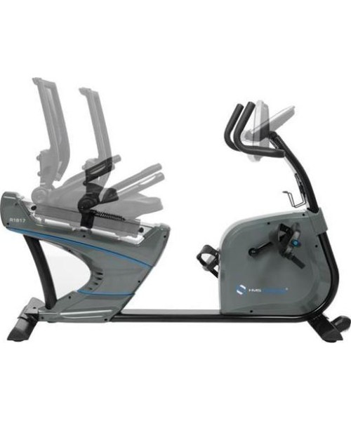 Exercise Bikes HMS: Horizontalus magnetinis dviratis treniruoklis su generatoriumi HMS Premium R1817