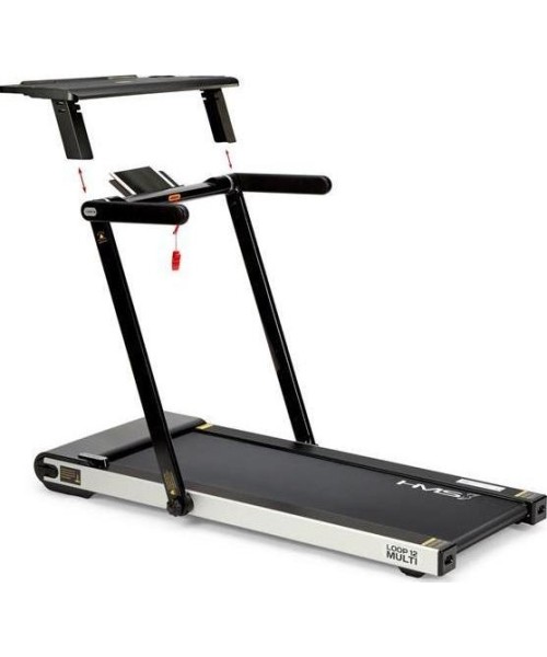 Treadmills HMS: Daugiafunkcis bėgimo HMS LOOP12, juodas, su stalu