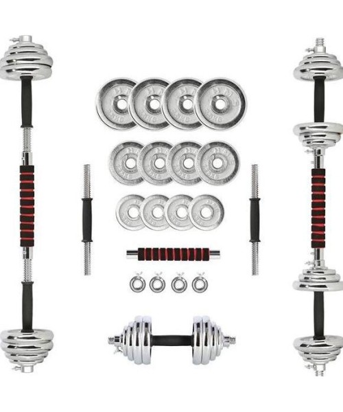 Adjustable Dumbbells HMS: STC21 SZTANGIELKI/SZTANGA W WALIZCE CHROM 2x10KG HMS