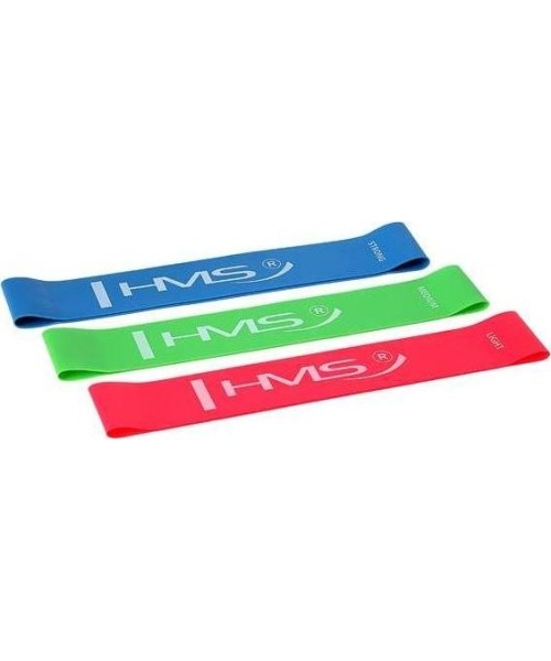 Elastinės gumos fiksuoto ilgio HMS: Treniravimosi gumų rinkinys HMS GU04 Slim