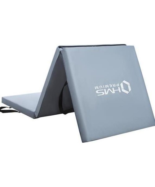 Čiužiniai sportui HMS Premium: Sulankstomas gimnastikos kilimėlis HMS Premium MGS02 1800x600mm, pilkas