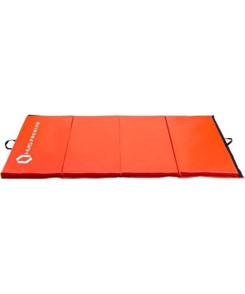 Čiužiniai sportui HMS Premium: Sulankstomas gimnastikos čiužinys HMS Premium MGS01, 2400x1200mm, raudonas