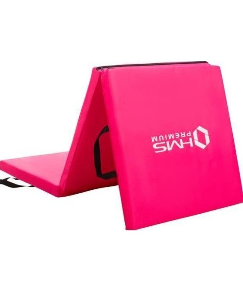 Čiužiniai sportui HMS Premium: Sulankstomas gimnastikos kilimėlis HMS Premium MGS02 1800x600mm, rožinis