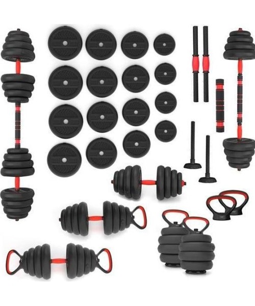Adjustable Dumbbells HMS: SGN130 PRO SET 6IN1 WEIGHT SET 30KG HMS