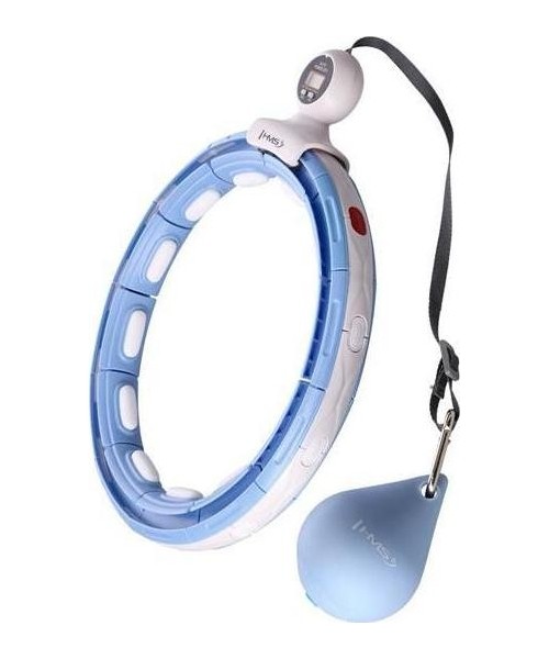 Weight Hoops HMS: HHM15 HULA HOOP BLUE MAGNETIC WITH WEIGHT + COUNTER HMS