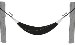 Aksesuarai hamakams Amazonas: Dirželis hamakui Amazonas T-Strap, 2 vnt.
