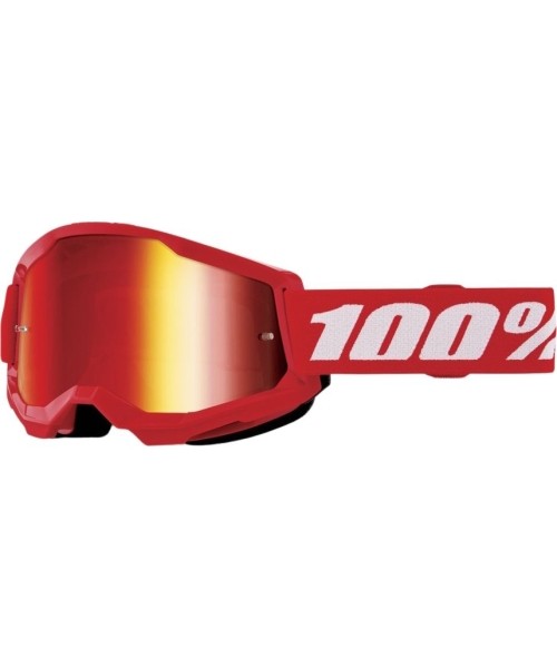 Motorcycle Goggles 100%: Vaikiški motokroso akiniai 100% Strata 2 Youth Mirror