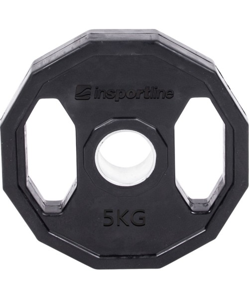 Rubber-Coated Ruberton Plates inSPORTline: Guma dengta olimpinė svarmenų lėkštė inSPORTline Ruberton 5 kg 50 mm