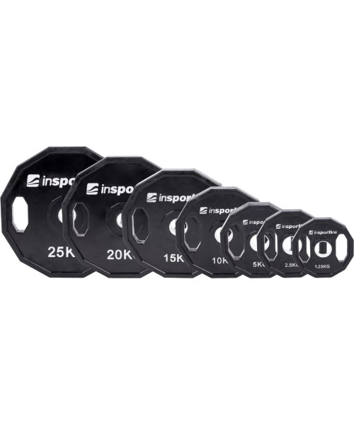 Plate Sets inSPORTline: Rubber Coated Olympic Weight Plate Set inSPORTline Ruberton 1.25-25kg
