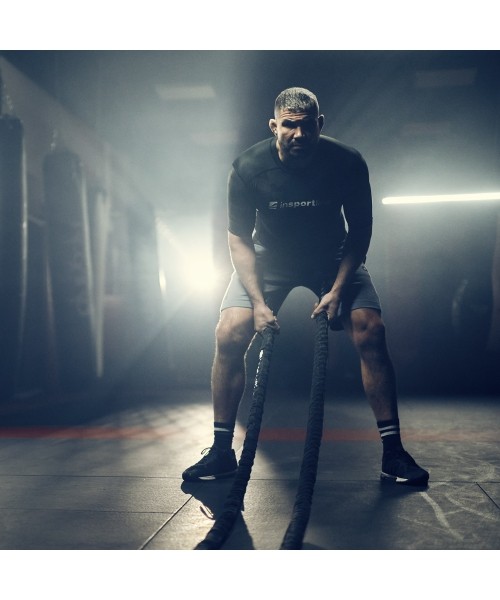 Battle Ropes inSPORTline: Natūrali jėgos-kovos virvė iš sizalio inSPORTline Waverope Base 9m 40mm 5,7kg