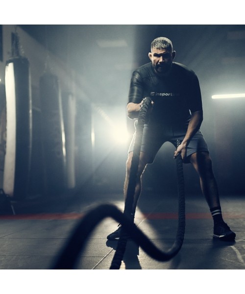 Battle Ropes inSPORTline: Natūrali jėgos-kovos virvė iš sizalio inSPORTline Waverope Base 9m 40mm 5,7kg