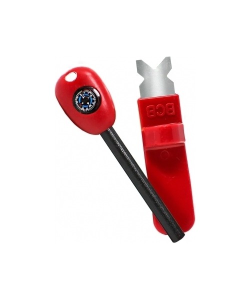 Survival Tools and Kits : Ugnies skeltuvas su kompasu BCB Fireball Grand Tinder
