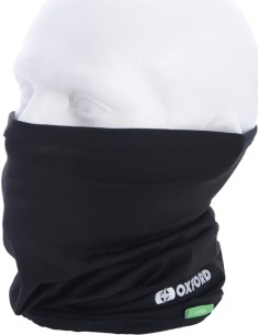 Neck Warmer Oxford Neck Tube Cotton Black