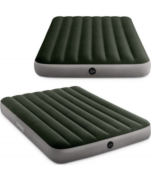 Inflatable Camping Mats Intex: Pripučiamas dvigulis čiužinys Intex
