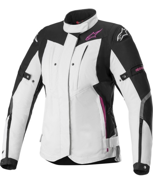Women's Long Textile Jackets Alpinestars: Moteriška motociklininko striukė Alpinestars Stella RX-5 Drystar Gray/Black/Pink