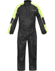 Motorcycle Rain Suit Nox/4Square - Black-Fluo Yellow