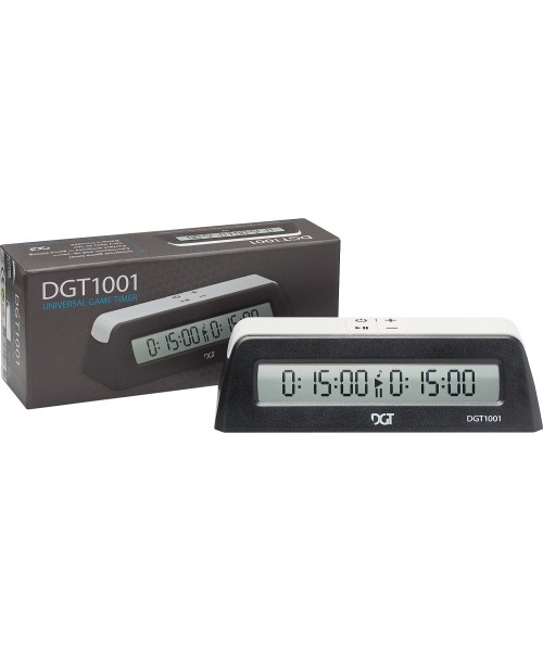 Backgammon, Chess, Checkers DGT: Chess clock DGT 1001 black, white