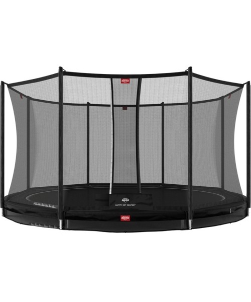 Pastatomi batutai BERG: BERG Favorit InGround 430 Black + Safety Net Comfort