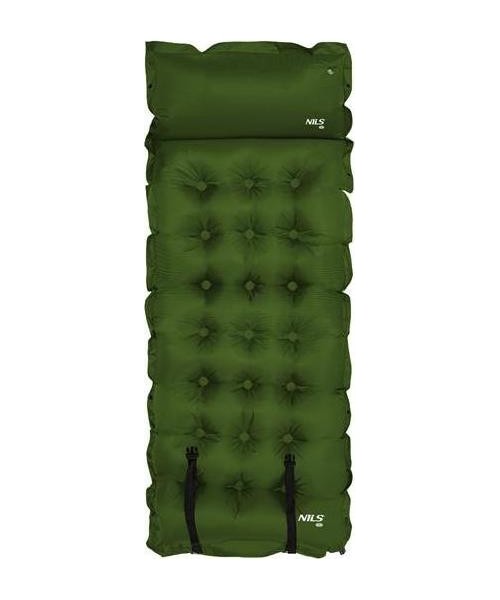 Inflatable Camping Mats Nils Camp: NC4018 TAMSIAI ŽALIAS SAVAIME PRIPUČIAMAS KILIMĖLIS NILS CAMP