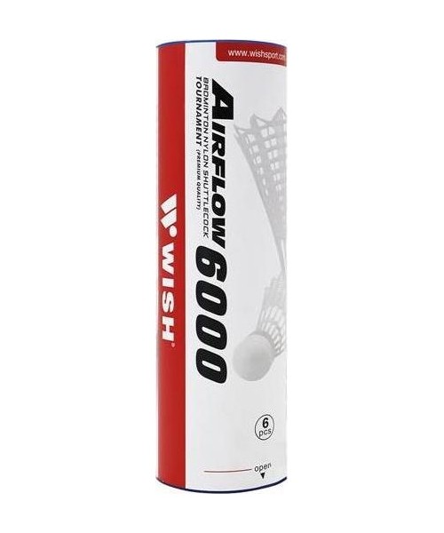 Badmintono plunksnelės Wish: Nailoniniai badmintono plunksniukai Wish S-320 6vnt.