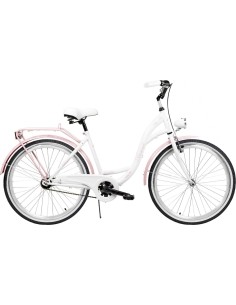 AZIMUT City Lux 26" 2025 Bicycle White-Pink