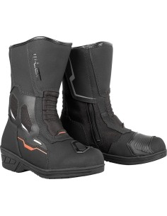 Moteriški motociklininkų batai W-TEC Moanna - Juoda-raudona
