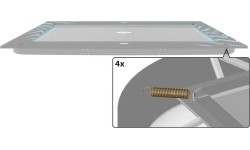Spring To Secure Padding Strap (4x)