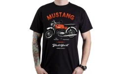 Marškinėliai BLACK HEART Mustang - Juoda