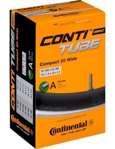 Continental COMPACT 20 Wide inner tube // 20" x 1.90 / 2.50" (50/62 - 406), AV 34 mm
