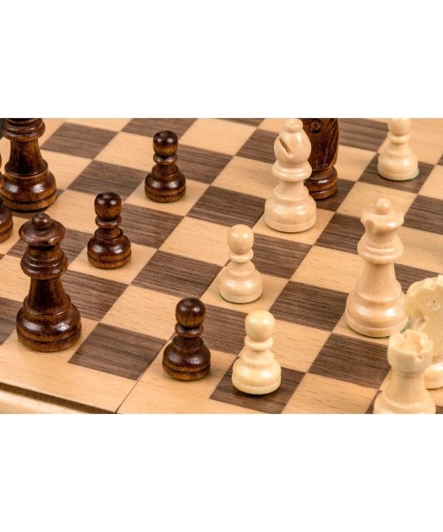 Travel Chess Set Philos wood, magnetic 17 x 8.5 cm