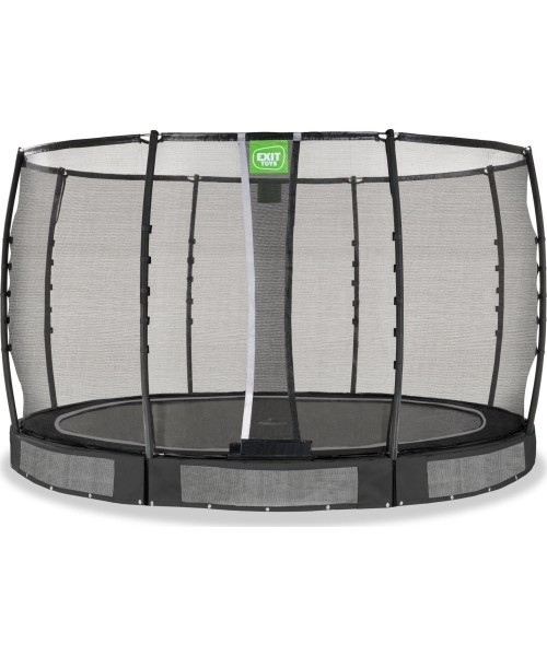 Įleidžiami batutai Exit: EXIT Allure Premium ground trampoline ø366cm - black