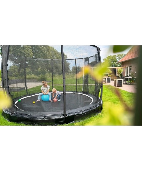 EXIT Allure Premium ground trampoline ø366cm - black