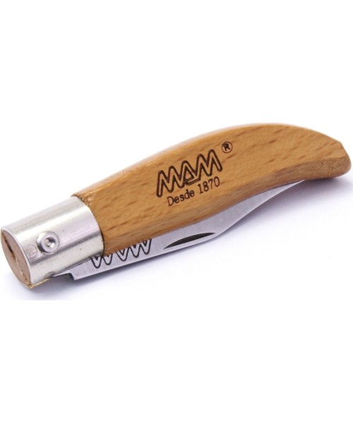 Folding Knife With Keychain And Case MAM Iberica 2001, Boxwood, 4.5cm