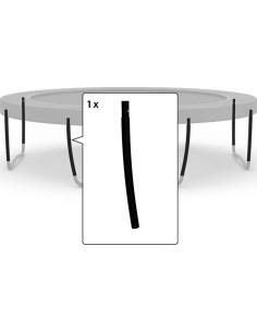 Champion/Elite - Middle post (Curved,Black)