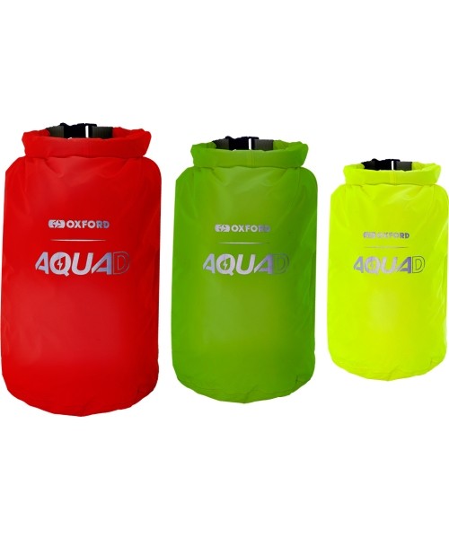 Vandeniui atsparūs krepšiai Oxford: Neperšlampami krepšiai "Oxford Aqua D" (3 dalių rinkinys - 5L, 7L ir 12L talpos)